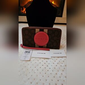 Coach Dempsey Signature Jacquard Phone Wallet